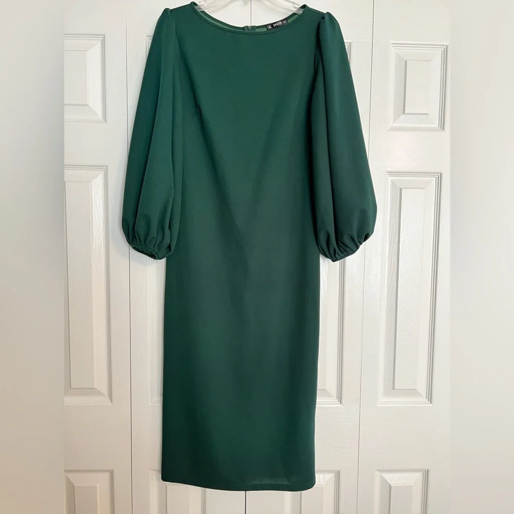 Shein Dress in dark green size large (8/10) - Picture 1 of 1